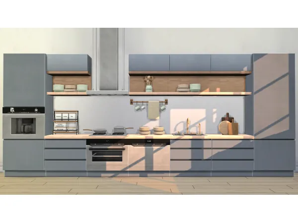 Maxis Match Modern Kitchen Set - The Sims 4 Custom Content