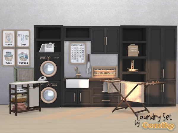 Maxis Match Laundry Set - The Sims 4 Custom Content