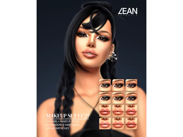 Alpha LEAN MAKEUP SET CC27 - The Sims 4 Custom Content