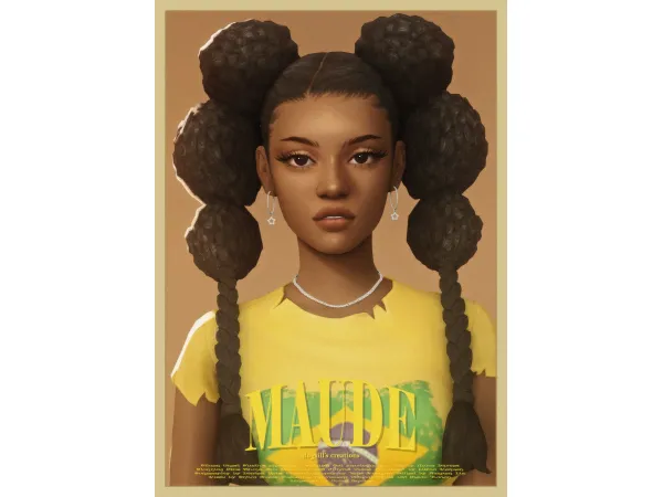 Maxis Match maude hair by dogsill - The Sims 4 Custom Content