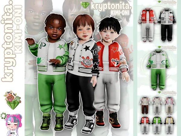 Maxis Match Colegial Toddler - The Sims 4 Custom Content