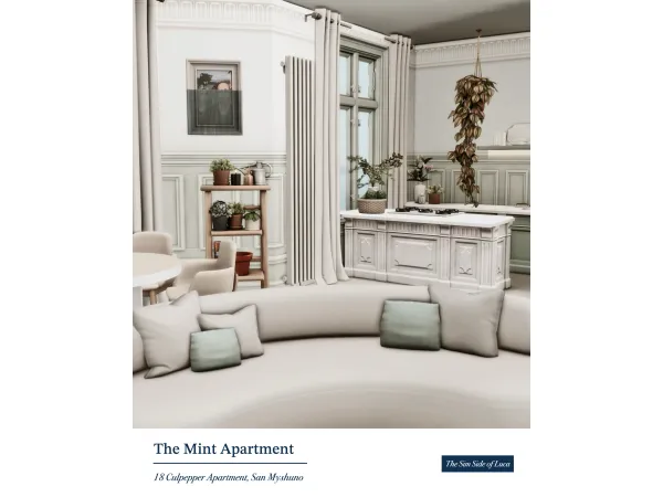 Maxis Match The Mint Apartment [18 Culpepper House] San Myshuno by TheSimSideofLuca - The Sims 4 Custom Content