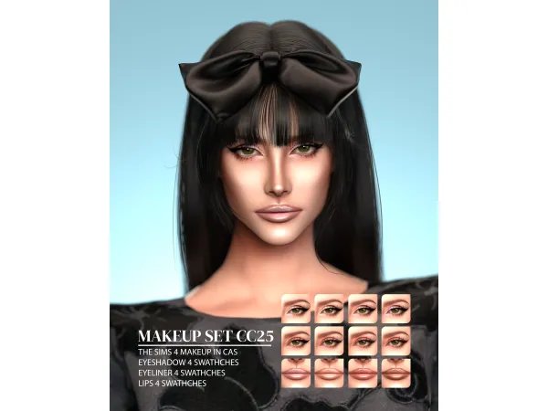 Alpha LEAN MAKEUP SET CC25 - The Sims 4 Custom Content