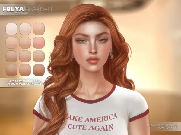 Alpha leLAPEAU Freya Skin Overlay by VentaStudio - The Sims 4 Custom Content