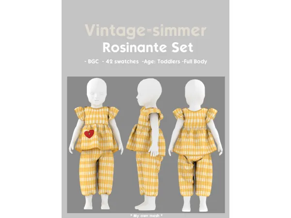 Alpha Rosinante set simmer by vintage - The Sims 4 Custom Content