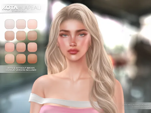 Alpha leLAPEAU Kota Skin Overlay by VentaStudio - The Sims 4 Custom Content