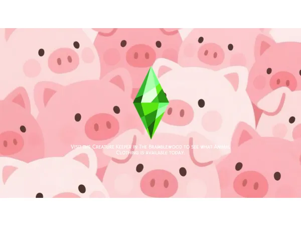 Mix Little Piggies Loading Screen by Simla - The Sims 4 Custom Content