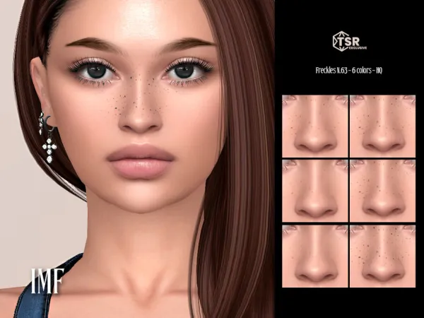 Mix IMF Freckles N63 by IzzieMcFire - The Sims 4 Custom Content