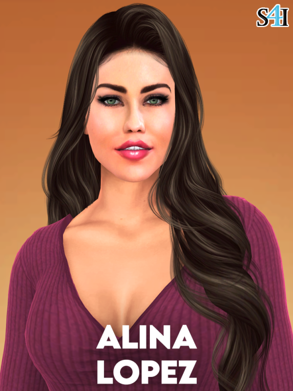 Alpha Sims 4 CAS Alina Lopez by sims4imagination - The Sims 4 Custom Content