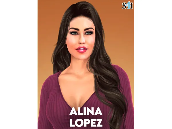 Alpha Sims 4 CAS Alina Lopez - The Sims 4 Custom Content