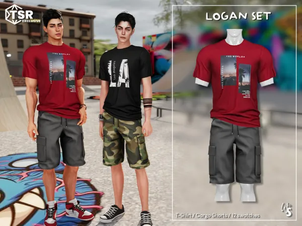 Alpha Logan Clothing Set for men - The Sims 4 Custom Content