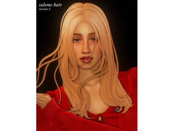Maxis Match salome hair by sooicidoll - The Sims 4 Custom Content