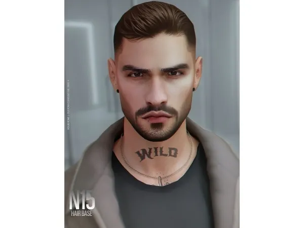 Alpha HAIR BASE N15 Pack Brown (FREE) - The Sims 4 Custom Content
