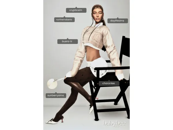 Maxis Match Laura Delaine Shoot Day Fits by babybeesims - The Sims 4 Custom Content