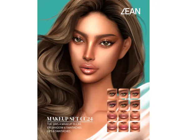 Alpha LEAN MAKEUP SET CC24 - The Sims 4 Custom Content