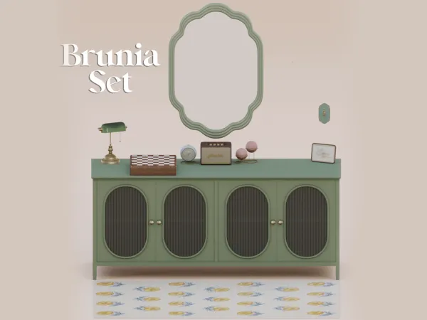 Mix Brunia Set by mechtasims - The Sims 4 Custom Content