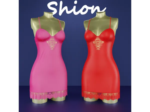 Alpha Shion Hazel Sleepwear - The Sims 4 Custom Content