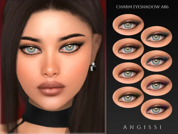 Alpha Charm Eyeshadow A86 by ANGISSI - The Sims 4 Custom Content