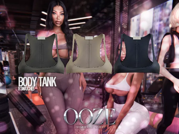 Alpha OOZE Body Tank (Standard Version) - The Sims 4 Custom Content
