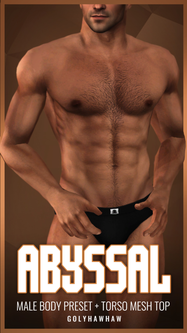 Mix Abyssal Male Body Preset + Top Mesh by simsfinds - The Sims 4 custom content