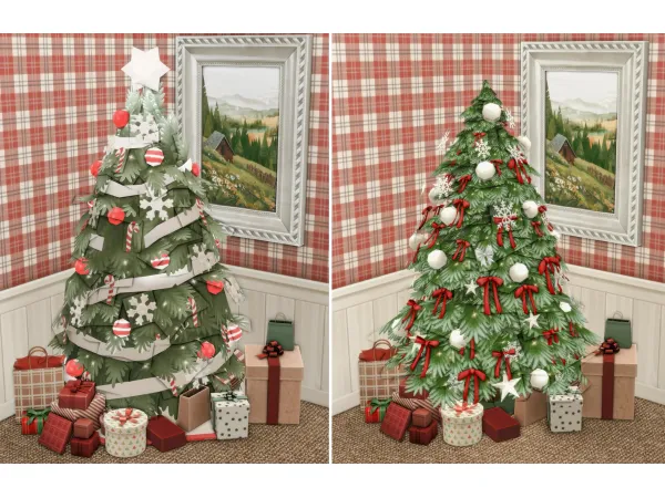 Maxis Match my favorite christmas trees by boujeesimss - The Sims 4 Custom Content