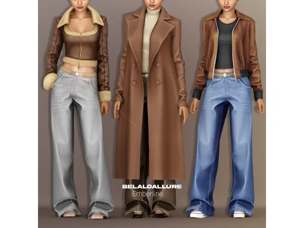 Alpha Belaloallure_Emberline collection - The Sims 4 Custom Content