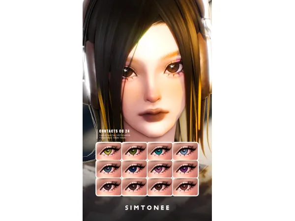 Maxis Match Simtonee Eye Contacts 24 - The Sims 4 Custom Content