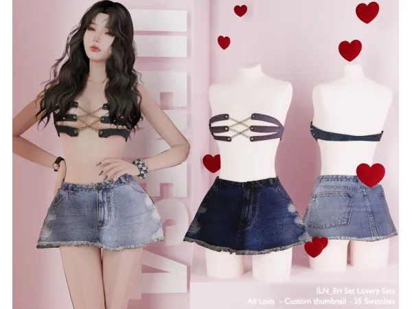Alpha ILN Eri Set - The Sims 4 Custom Content