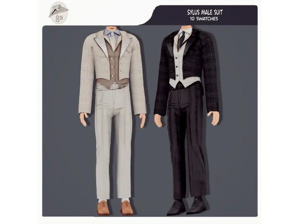 Maxis Match Sylus Male Suit by Guemara - The Sims 4 Custom Content