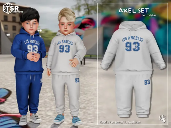 Alpha Axel Clothing Set for toddlers - The Sims 4 Custom Content