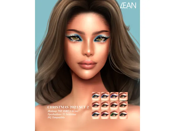 Alpha LEAN CHRISTMAS 2023 SET2 - The Sims 4 Custom Content