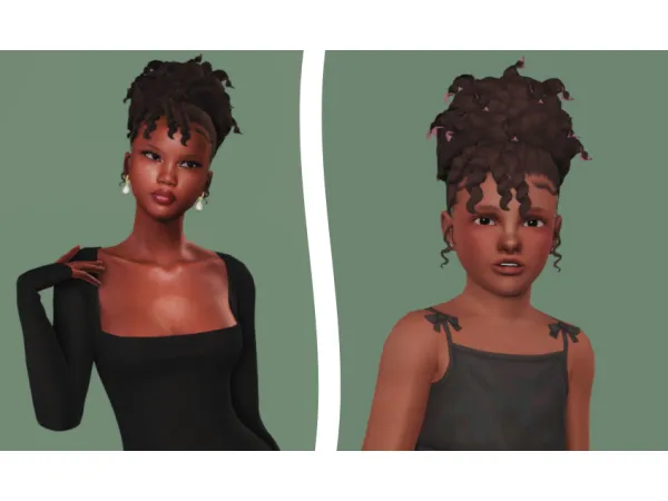 another Orchiona hair converted for yall mccn by half - The Sims 3 custom content