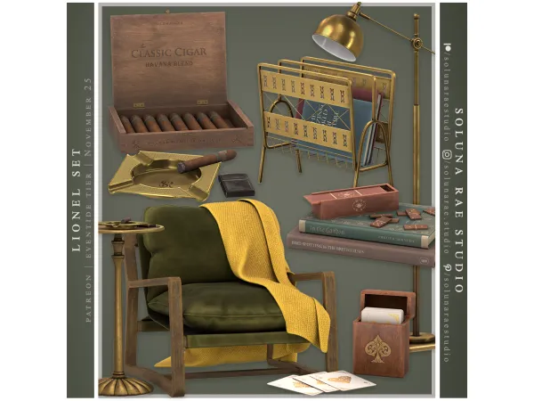Alpha SolunaRae Lionel Set - The Sims 4 Custom Content