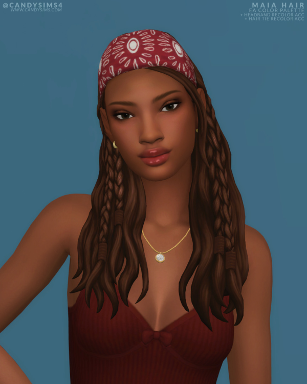 Maxis Match MAIA HAIR by simsfinds - The Sims 4 Custom Content