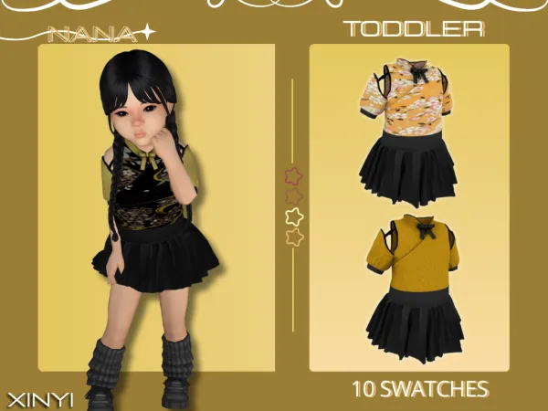 Maxis Match 7NANA (Xinyi) Chinese Style Dress - The Sims 4 Custom Content