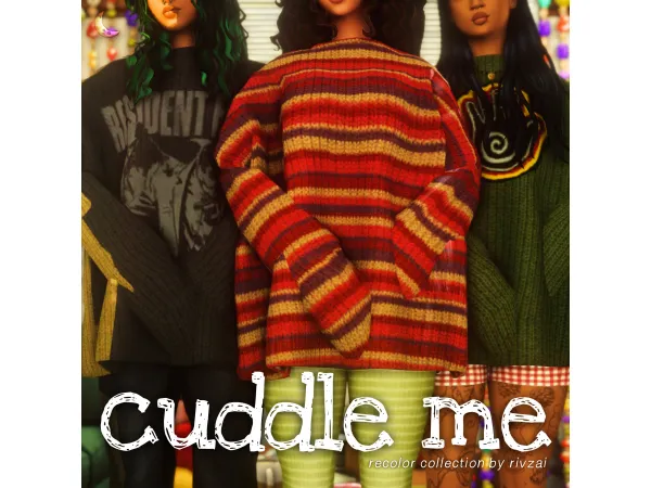 Mix cuddle me a recolor by rivzai - The Sims 4 Custom Content