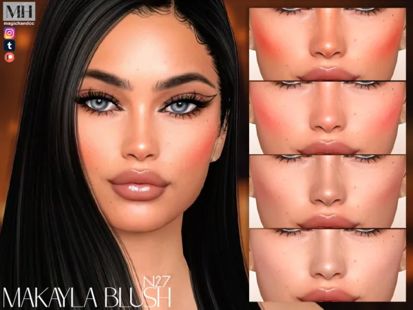 Alpha Makayla Blush N27 - The Sims 4 Custom Content
