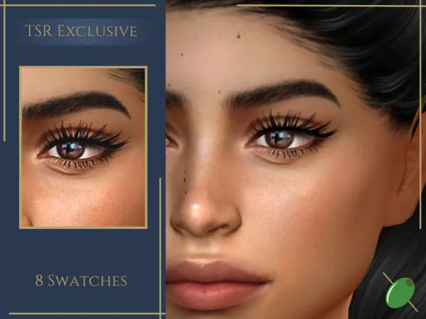 Alpha Lucrezia Wispy 3D Lashes - The Sims 4 Custom Content