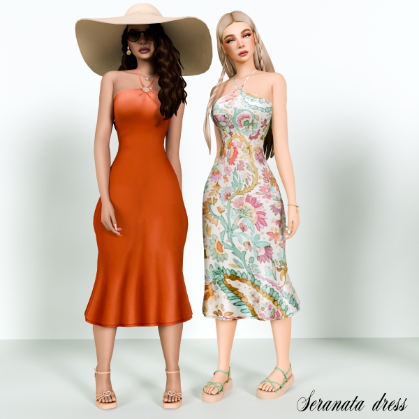 Maxis Match Seranata dress - The Sims 4 Custom Content