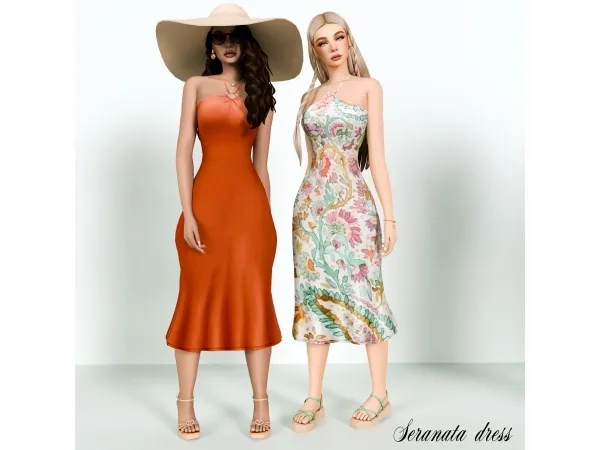 Maxis Match Seranata dress - The Sims 4 Custom Content