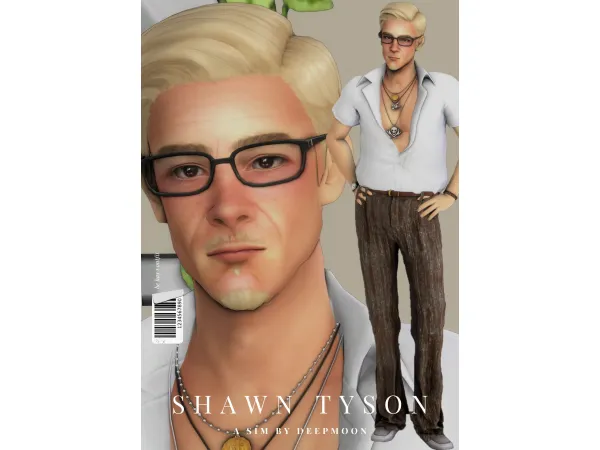 Alpha Shawn Tyson by deepmoon - The Sims 4 Custom Content