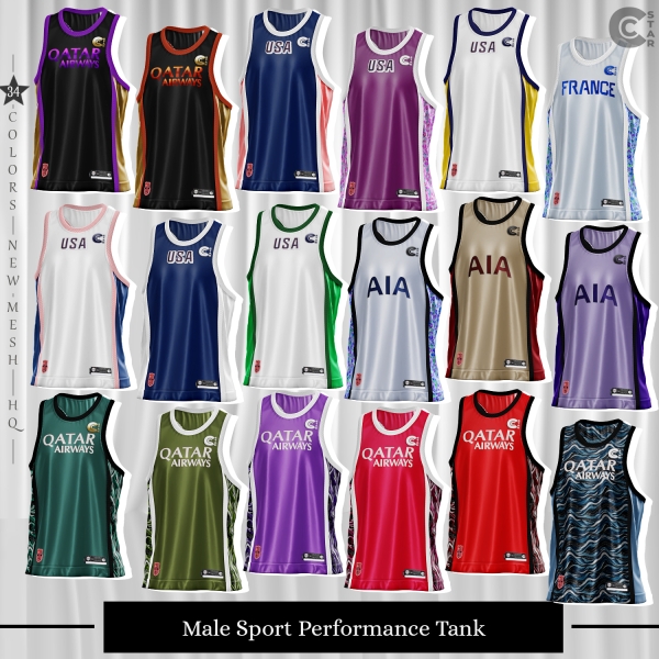 Alpha Male Sport Performance Tank cool_content_star by cool_content_star - The Sims 4 Custom Content
