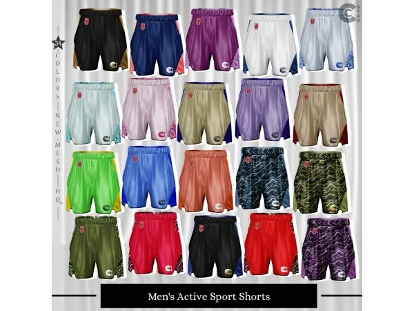 Alpha Male Active Sport Shorts cool_content_star - The Sims 4 Custom Content