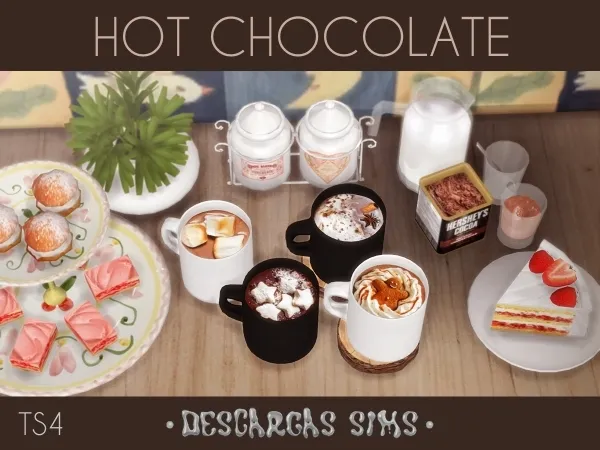 Alpha Hot Chocolate - The Sims 4 Custom Content