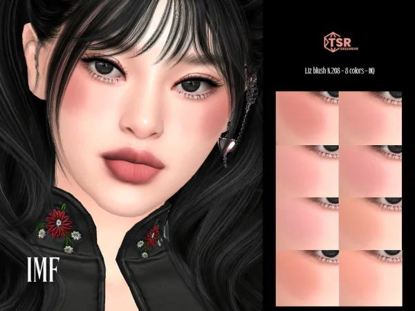 Alpha IMF Liz Blush N208 by IzzieMcFire - The Sims 4 Custom Content