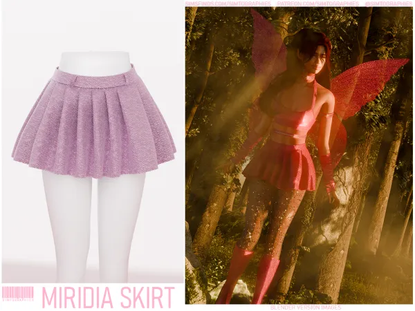 Alpha Miridia Skirt - The Sims 4 Custom Content