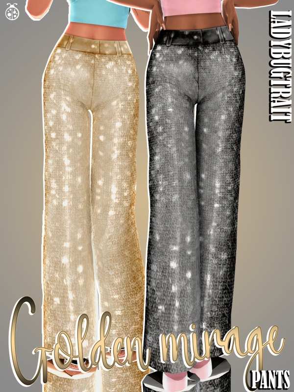 Maxis Match Golden Mirage pants download by ladybugtrait - The Sims 4 Custom Content