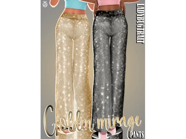 Maxis Match Golden Mirage pants download - The Sims 4 Custom Content