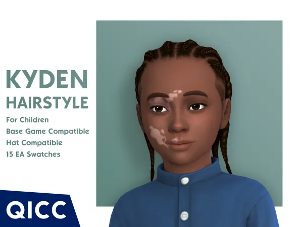 Maxis Match Kyden Hair - The Sims 4 Custom Content