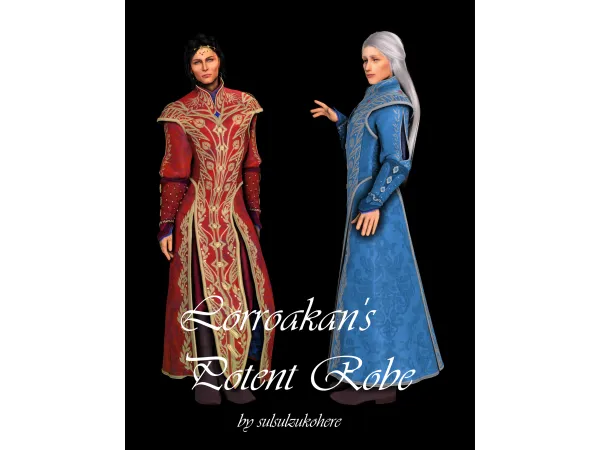 Mix Lorroakan's Potent Robe Download by sulsulzukohere - The Sims 4 Custom Content